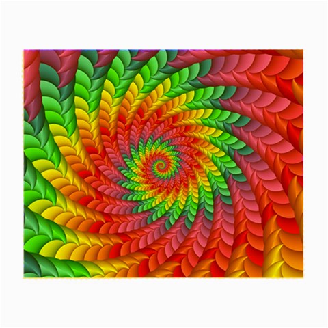 Psychedelic Rainbow Spiral Small Glasses Cloth from ArtsNow.com Front