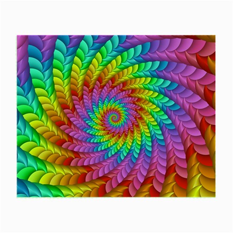 Psychedelic Rainbow Spiral Small Glasses Cloth from ArtsNow.com Front