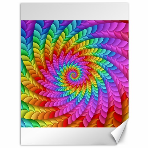 Psychedelic Rainbow Spiral Canvas 36  x 48  from ArtsNow.com 35.26 x46.15  Canvas - 1