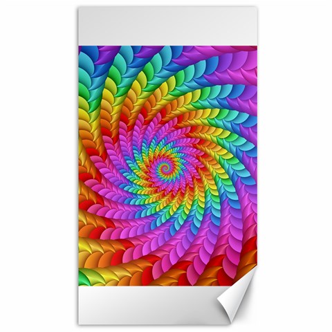 Psychedelic Rainbow Spiral Canvas 40  x 72  from ArtsNow.com 39.28 x69.23  Canvas - 1