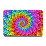 Psychedelic Rainbow Spiral Small Doormat