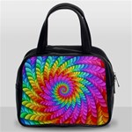 Psychedelic Rainbow Spiral Classic Handbag (Two Sides)