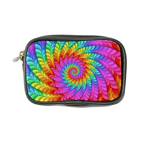 Psychedelic Rainbow Spiral Coin Purse from ArtsNow.com Front