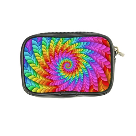 Psychedelic Rainbow Spiral Coin Purse from ArtsNow.com Back