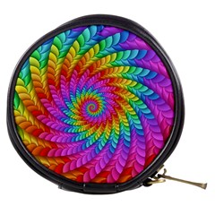 Psychedelic Rainbow Spiral Mini Makeup Bag from ArtsNow.com Front