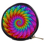 Psychedelic Rainbow Spiral Mini Makeup Bag