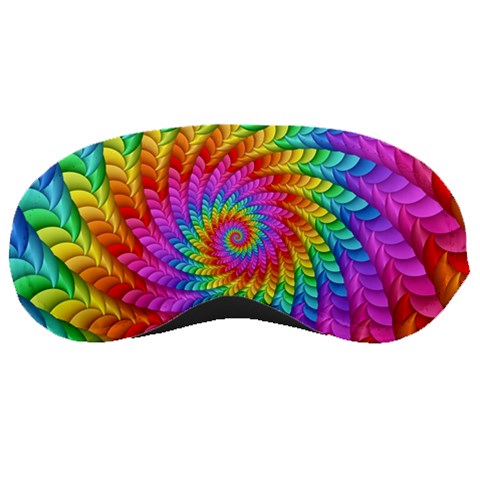 Psychedelic Rainbow Spiral Sleeping Mask from ArtsNow.com Front