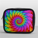 Psychedelic Rainbow Spiral Mini Toiletries Bag (One Side)