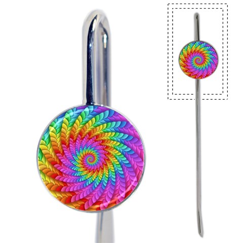 Psychedelic Rainbow Spiral Book Mark from ArtsNow.com Front