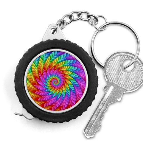 Psychedelic Rainbow Spiral Measuring Tape from ArtsNow.com Front