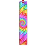 Psychedelic Rainbow Spiral Large Book Mark