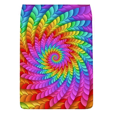 Psychedelic Rainbow Spiral Removable Flap Cover (L) from ArtsNow.com Front