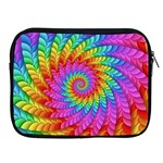 Psychedelic Rainbow Spiral Apple iPad 2/3/4 Zipper Case