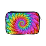 Psychedelic Rainbow Spiral Apple iPad Mini Zipper Case