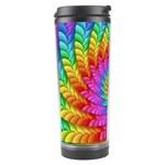 Psychedelic Rainbow Spiral Travel Tumbler