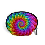 Psychedelic Rainbow Spiral Accessory Pouch (Small)