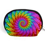 Psychedelic Rainbow Spiral Accessory Pouch (Medium)