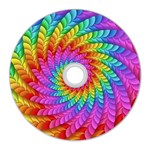 Psychedelic Rainbow Spiral CD Wall Clock