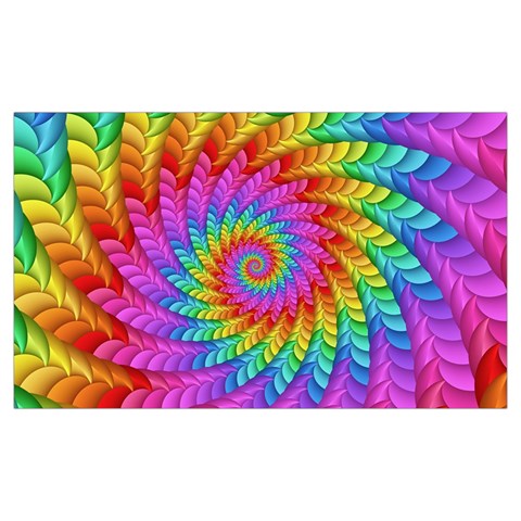 Psychedelic Rainbow Spiral Samsung Note 4 Hardshell Back Case from ArtsNow.com Front