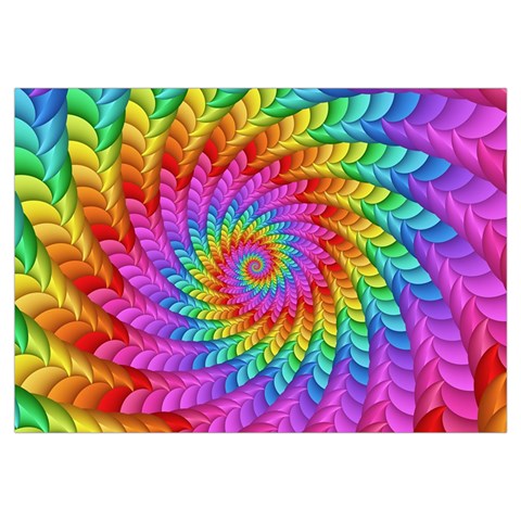 Psychedelic Rainbow Spiral Samsung Galaxy Note 4 Case (White) from ArtsNow.com Front