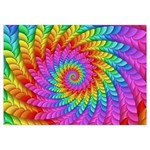 Psychedelic Rainbow Spiral Samsung Galaxy Note 4 Case (White)