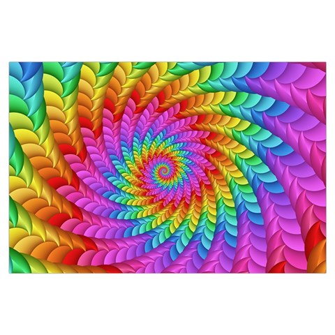 Psychedelic Rainbow Spiral Samsung Galaxy Note 4 Case (Black) from ArtsNow.com Front