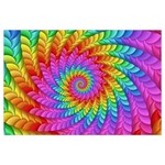 Psychedelic Rainbow Spiral Samsung Galaxy Note 4 Case (Black)