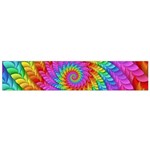 Psychedelic Rainbow Spiral Flano Scarf (Small)