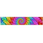 Psychedelic Rainbow Spiral Flano Scarf (Large)