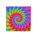 Psychedelic Rainbow Spiral Satin Bandana Scarf