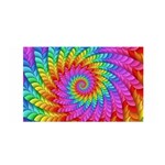 Psychedelic Rainbow Spiral Satin Wrap