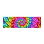 Psychedelic Rainbow Spiral Satin Scarf (Oblong)