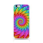 Psychedelic Rainbow Spiral Apple iPhone 6/6S Silicone Case (Transparent)