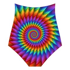 Psychedelic Rainbow Spiral  Women s Halter One Piece Swimsuit from ArtsNow.com Back