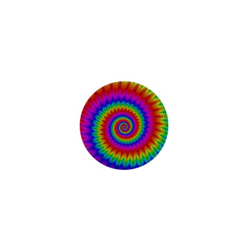 Psychedelic Rainbow Spiral 1  Mini Magnet from ArtsNow.com Front