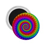 Psychedelic Rainbow Spiral 2.25  Magnet