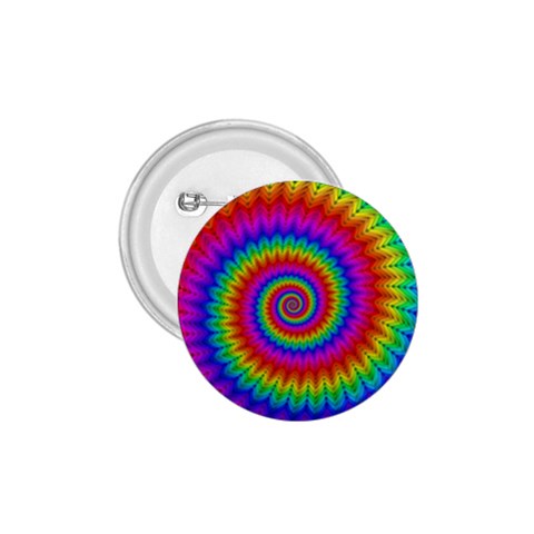 Psychedelic Rainbow Spiral 1.75  Button from ArtsNow.com Front