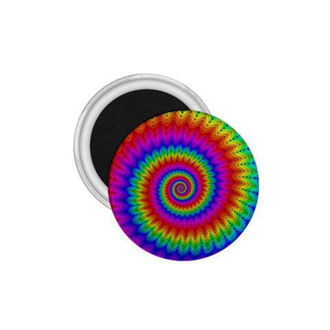 Psychedelic Rainbow Spiral 1.75  Magnet from ArtsNow.com Front