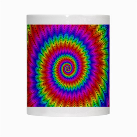 Psychedelic Rainbow Spiral White Mug from ArtsNow.com Center