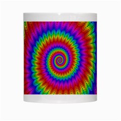 Psychedelic Rainbow Spiral White Mug from ArtsNow.com Center