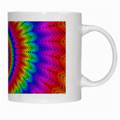 Psychedelic Rainbow Spiral White Mug from ArtsNow.com Right