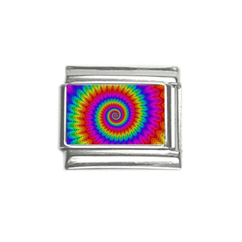 Psychedelic Rainbow Spiral Italian Charm (9mm) from ArtsNow.com Front