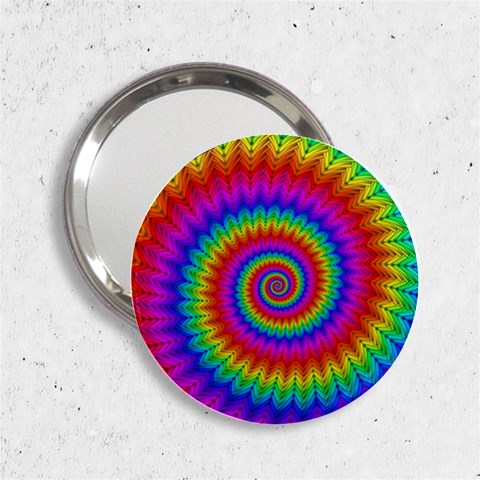 Psychedelic Rainbow Spiral 2.25  Handbag Mirror from ArtsNow.com Front