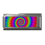 Psychedelic Rainbow Spiral Superlink Italian Charm (9mm)