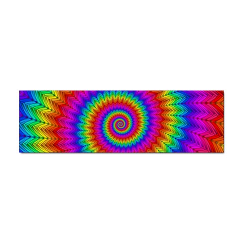 Psychedelic Rainbow Spiral Sticker (Bumper) from ArtsNow.com Front