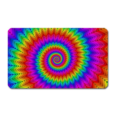 Psychedelic Rainbow Spiral Magnet (Rectangular) from ArtsNow.com Front