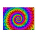 Psychedelic Rainbow Spiral Sticker A4 (10 pack)