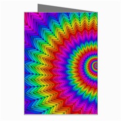 Psychedelic Rainbow Spiral Greeting Card from ArtsNow.com Right