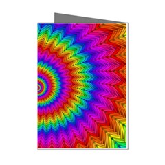 Psychedelic Rainbow Spiral Mini Greeting Cards (Pkg of 8) from ArtsNow.com Left