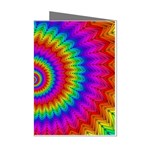 Psychedelic Rainbow Spiral Mini Greeting Cards (Pkg of 8)